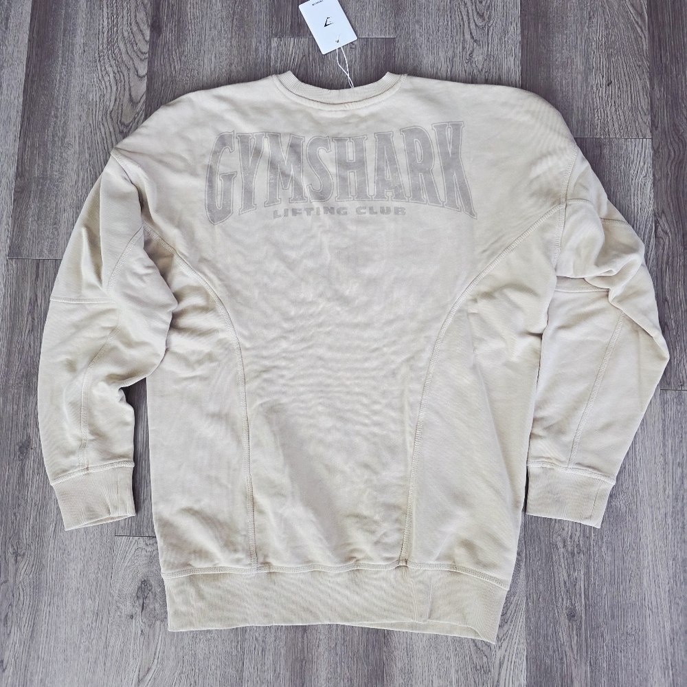 Gymshark Men's Beige Crewneck Sweater